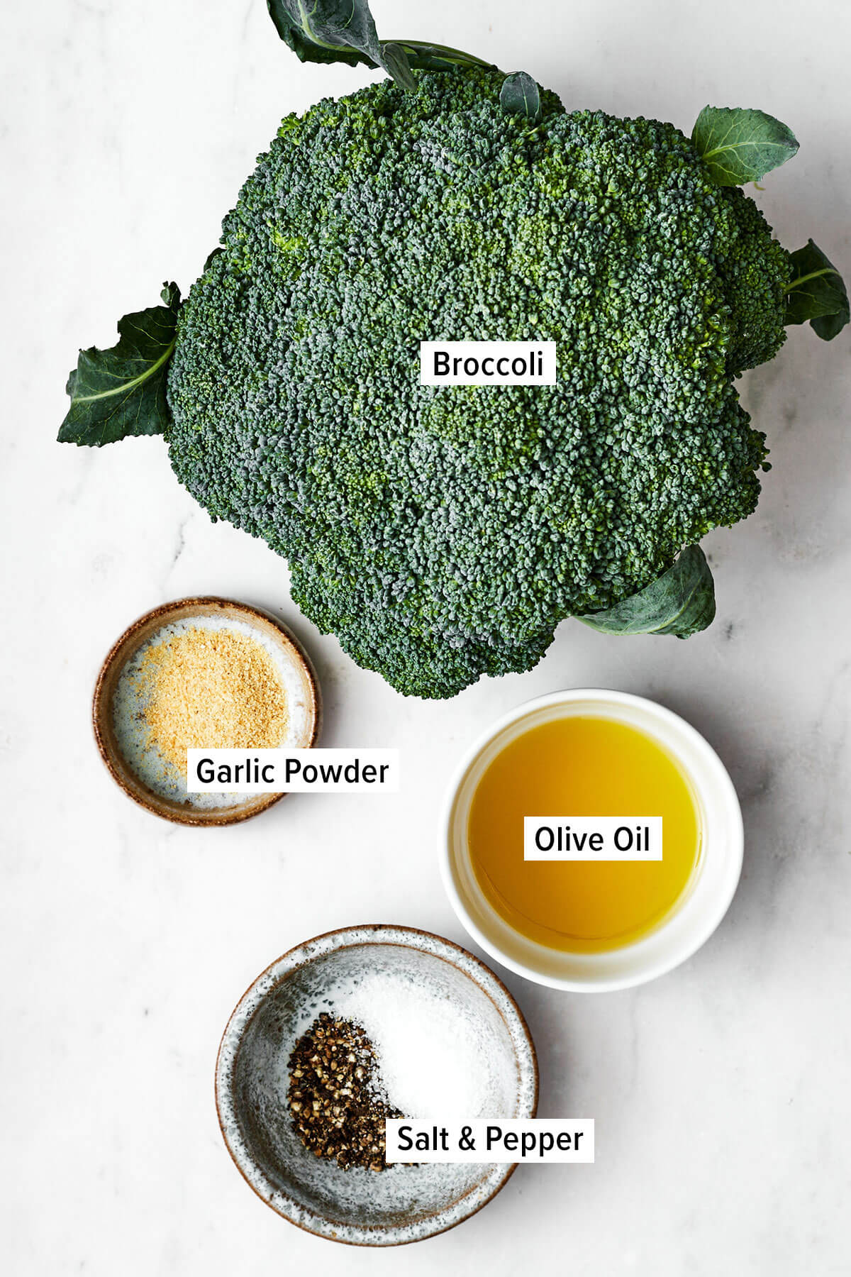 Ingredients for air fryer broccoli