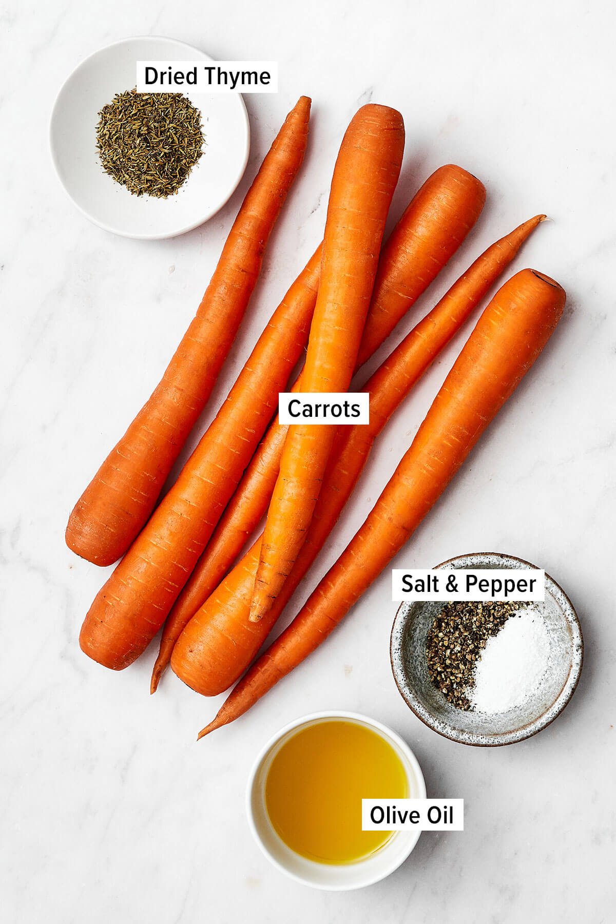 Ingredients for air fryer carrots