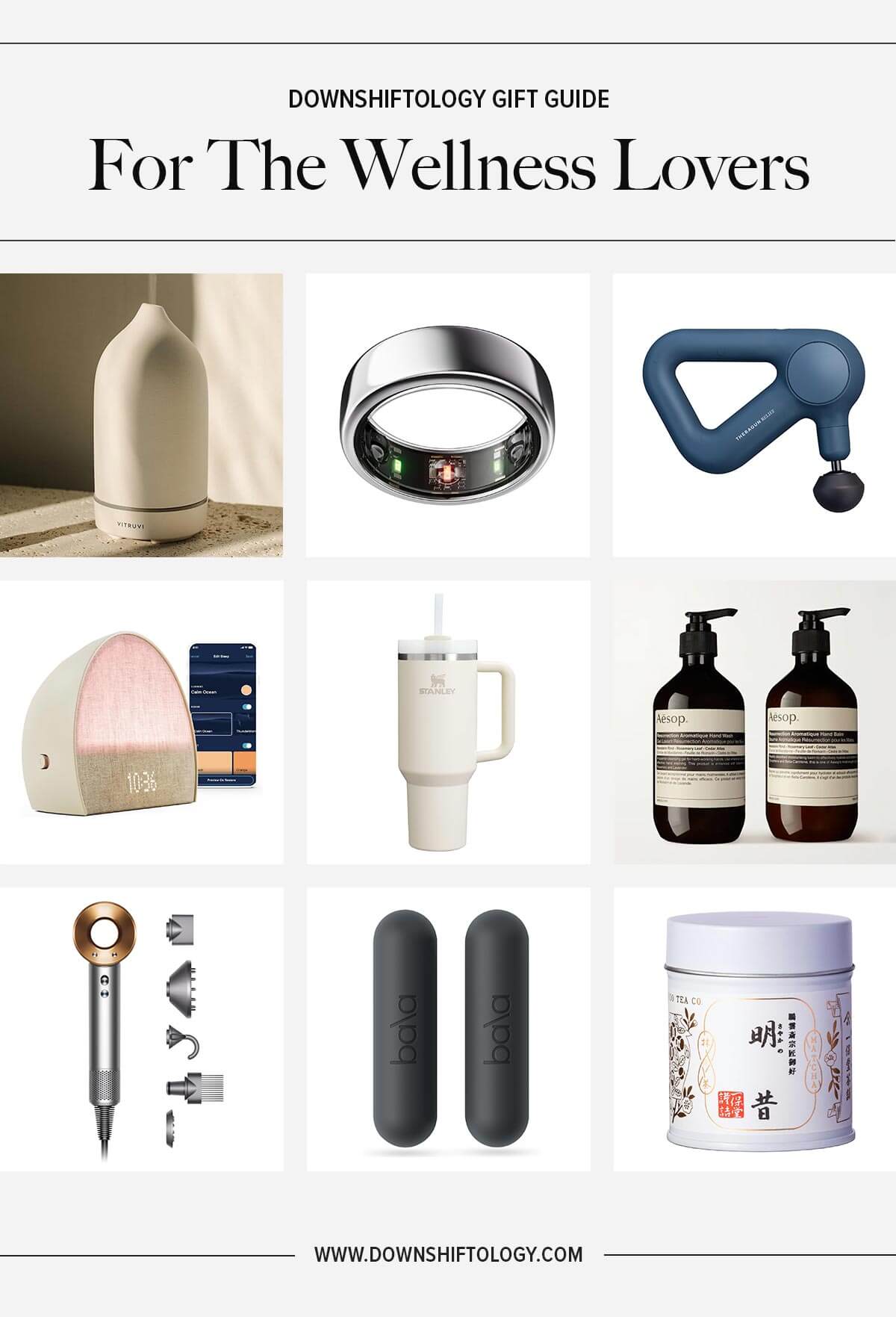 Downshiftology Gift Guide For Wellness Lovers.